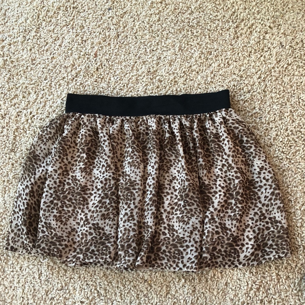 Leopard Print Skirt
